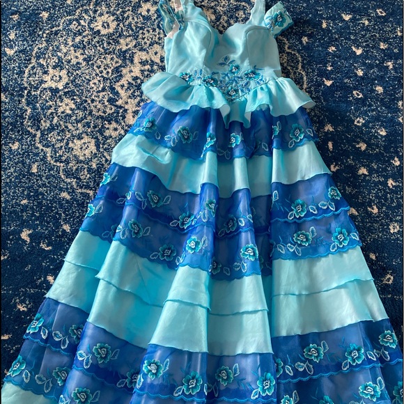 💙 Beautiful halloween  Embroidered dress 💙like brand new / - Picture 8 of 17
